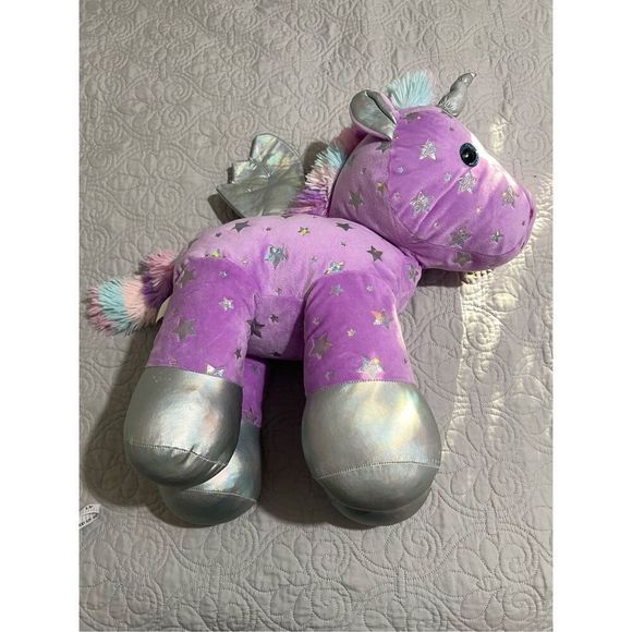 Purple & Silver Unicorn Plush - Picture 7 of 12
